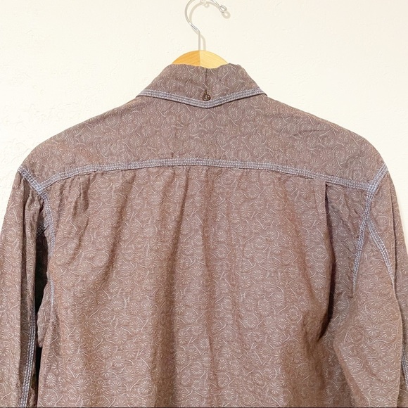 Pronto Uomo Men Dandelion Print Button Front Career Formal Dress Shirt Size XL - Picture 4 of 9